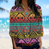 GB-NAT00689 Native American Women's Long-Sleeved Shirt