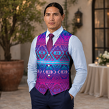 GB-NAT00701 Native American Suit Vest Jacket Print One Side Front