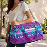 GB-NAT00701 Native American Quilted Travel Bag with Adjustable Strap