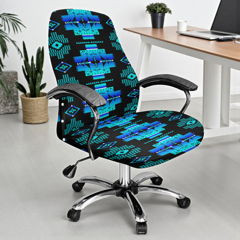 GB-NAT00720-04 Native American All-in-one Office Chair Cover