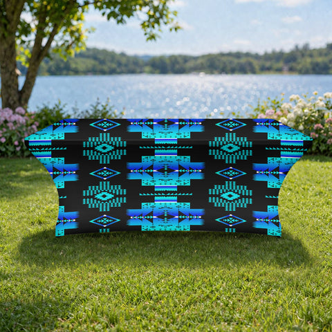 GB-NAT00720-04 Pattern Native American Elastic Table Cover