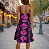 GB-NAT00720-09 Native American Women Spaghetti Strap Dress