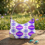 GB-NAT00720-10 Native American PU Leather Chain Shoulder Bag