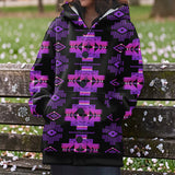 GB-NAT00720 Native American Women Knitted Hooded Jacket