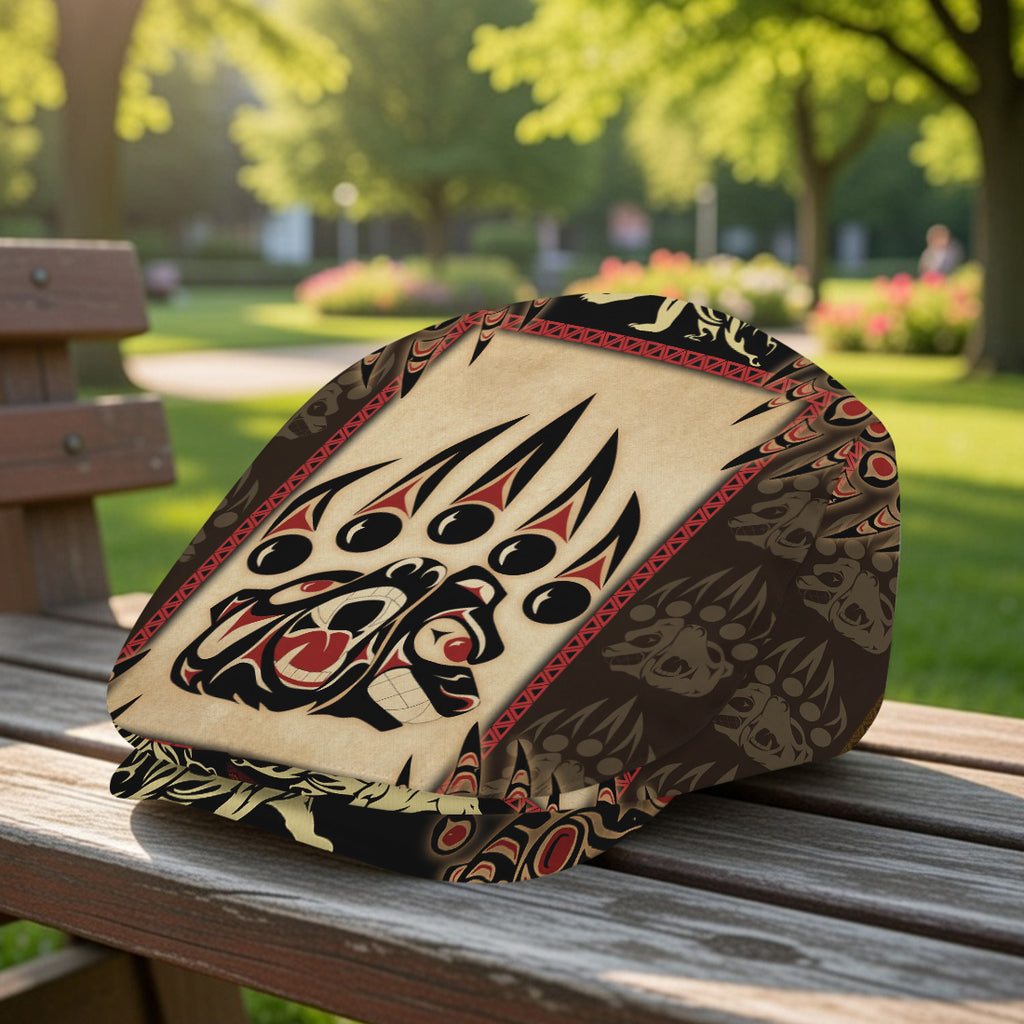 GB-NAT00733-02 Bear Native American Jeff Cap