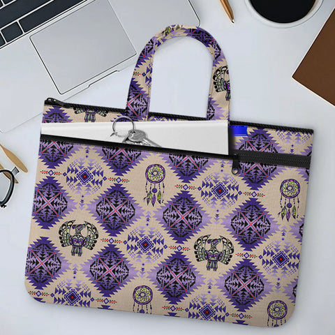 GB-NAT00744-02 Native American Canvas Document Bag