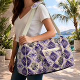 GB-NAT00744-03 Dreamcatcher Native American Quilted Travel Bag with Adjustable Strap