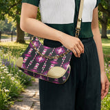 GB-NAT00773 Native American PU Leather Chain Shoulder Bag