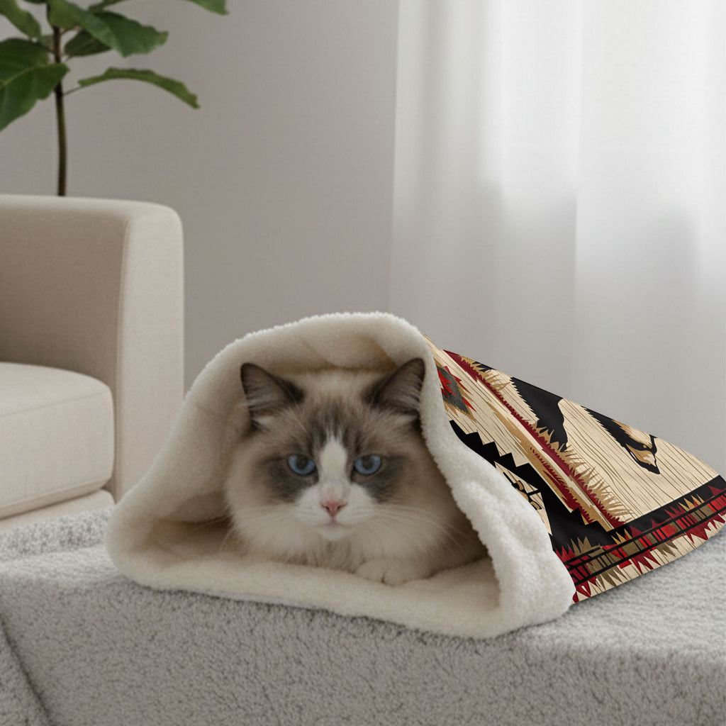 GB-NAT00900 Bear Native American Double-Layer Pet Sleeping Bag