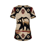GB-NAT00900 Bear Native American Maternity T-shirt