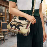 GB-NAT00900 Bear Native American PU Leather Chain Shoulder Bag