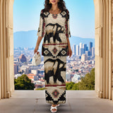 GB-NAT00900 Native American Ladies Two Piece Suit