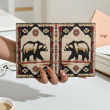 GB-NAT00900 Native American Leather Passport Wallet