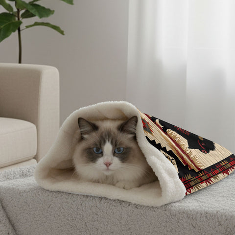 GB-NAT00902 Bison Native American Double-Layer Pet Sleeping Bag