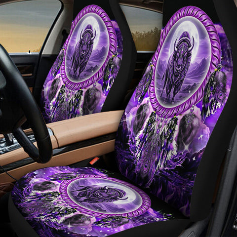 GB-NAT00908v2 Bison Dreamcatcher Native Car Seat Cover