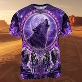 GB-NAT00908v5 Wolf Native American 3D T-shirt