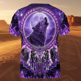 GB-NAT00908v5 Wolf Native American 3D T-shirt