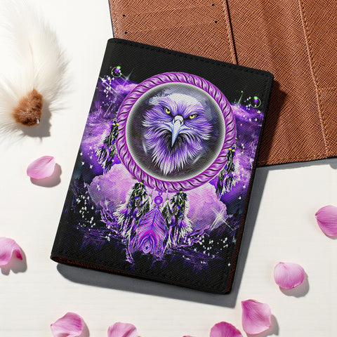 GB-NAT00909-02 Native American Leather Passport Wallet