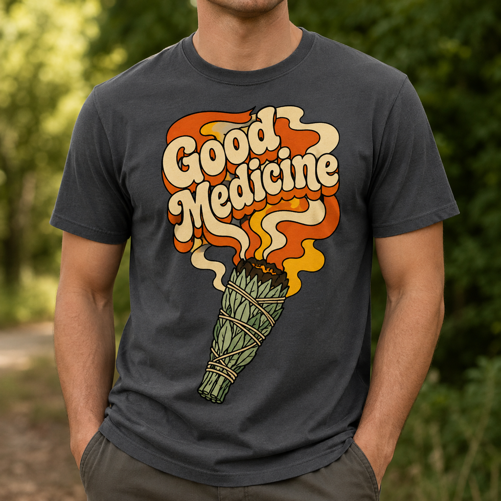 Good Medicine Sage Bundle Native American-Inspired 2D T-Shirt TSm057