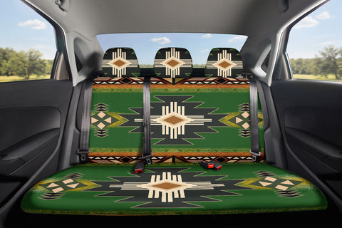 Green Symbol Car Back Seat Cover Set Native American-Inspired Home Decor – GB-NAT0001