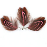 Natural Feather Tassel Charms – 12 Pcs Set for Earrings, Necklaces & Crafts
