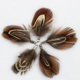 Natural Feather Tassel Charms – 12 Pcs Set for Earrings, Necklaces & Crafts