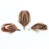 Natural Feather Tassel Charms – 12 Pcs Set for Earrings, Necklaces & Crafts
