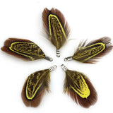 Natural Feather Tassel Charms – 12 Pcs Set for Earrings, Necklaces & Crafts