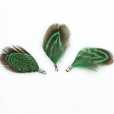 Natural Feather Tassel Charms – 12 Pcs Set for Earrings, Necklaces & Crafts