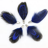 Natural Feather Tassel Charms – 12 Pcs Set for Earrings, Necklaces & Crafts