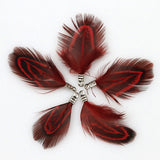 Natural Feather Tassel Charms – 12 Pcs Set for Earrings, Necklaces & Crafts