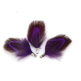Natural Feather Tassel Charms – 12 Pcs Set for Earrings, Necklaces & Crafts