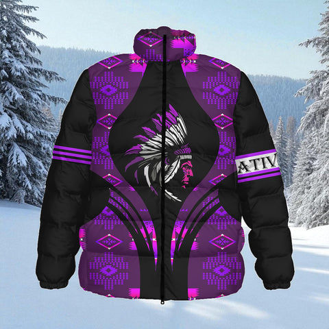 HD000506 Native American Unisex Stand Collar Slim Down Jacket