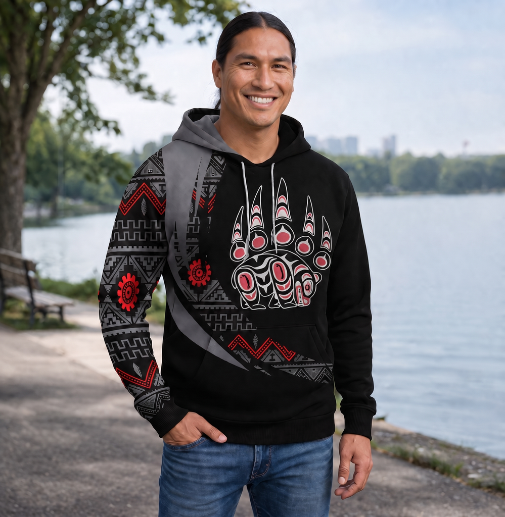 HD001145 Pattern Native American Pride 3D Hoodie