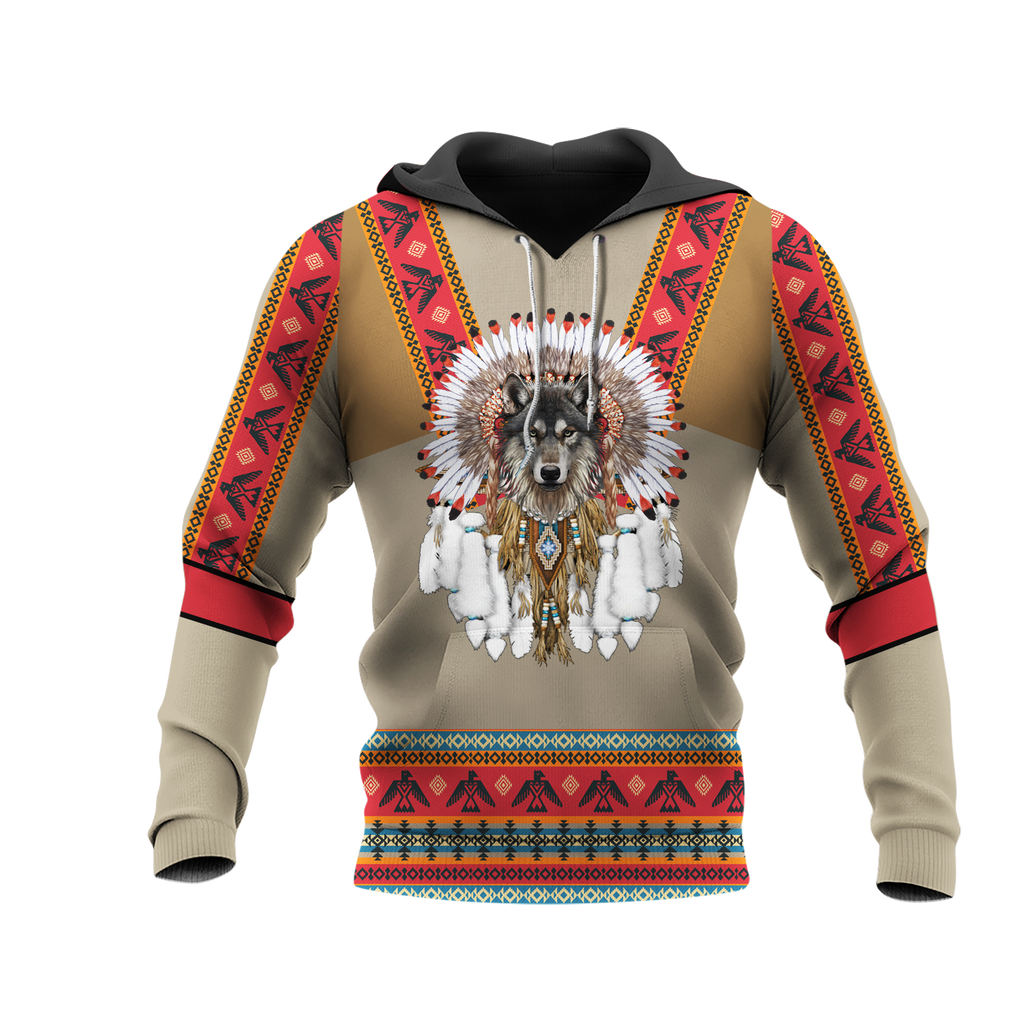 HD0012533 Pattern Native American  Pride 3D Hoodie