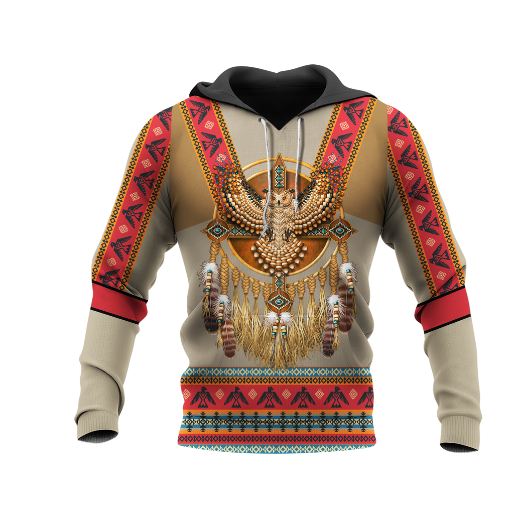 HD0012535 Pattern Native American  Pride 3D Hoodie