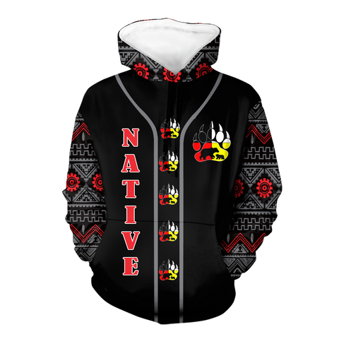 HD0012540 Pattern Native American  Pride 3D Hoodie