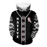 HD0012541 Pattern Native American  Pride 3D Hoodie