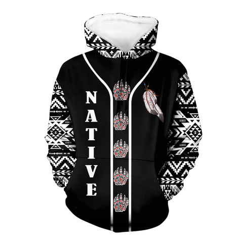 HD0012541 Pattern Native American  Pride 3D Hoodie