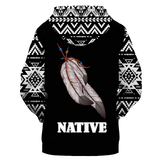 HD0012541 Pattern Native American  Pride 3D Hoodie