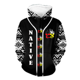 HD0012542 Pattern Native American  Pride 3D Hoodie