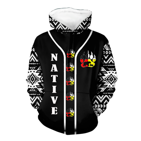 HD0012542 Pattern Native American  Pride 3D Hoodie