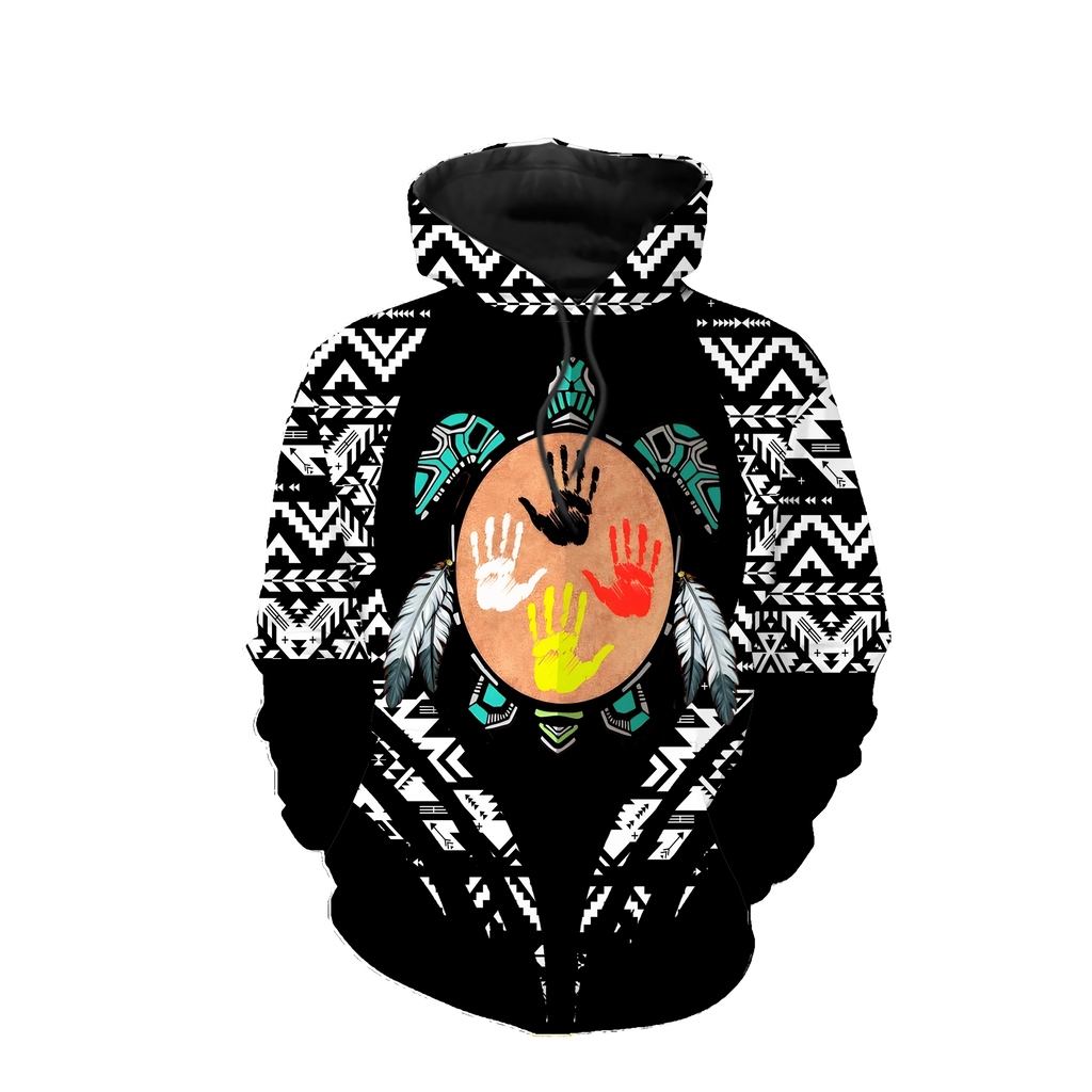 HD0012545 Pattern Native American  Pride 3D Hoodie