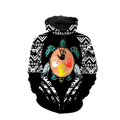 HD0012545 Pattern Native American  Pride 3D Hoodie