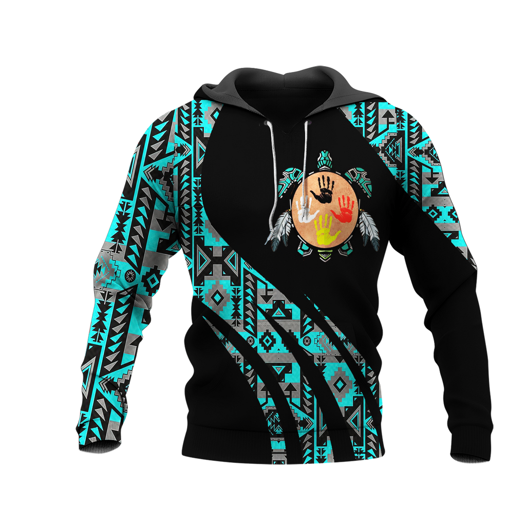 HD0012546 Pattern Native American  Pride 3D Hoodie