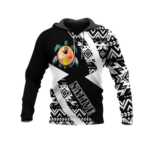 HD0012554 Pattern Native American  Pride 3D Hoodie