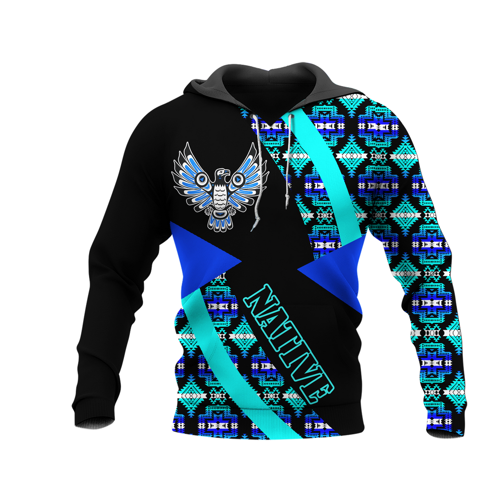 HD0012558 Pattern Native American  Pride 3D Hoodie