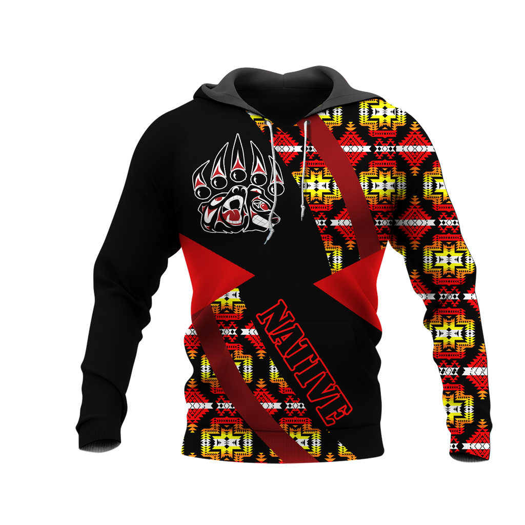 HD0012564 Pattern Native American  Pride 3D Hoodie