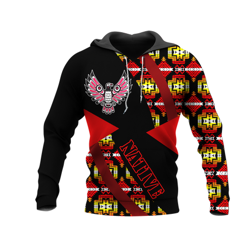 HD0012566 Pattern Native American  Pride 3D Hoodie