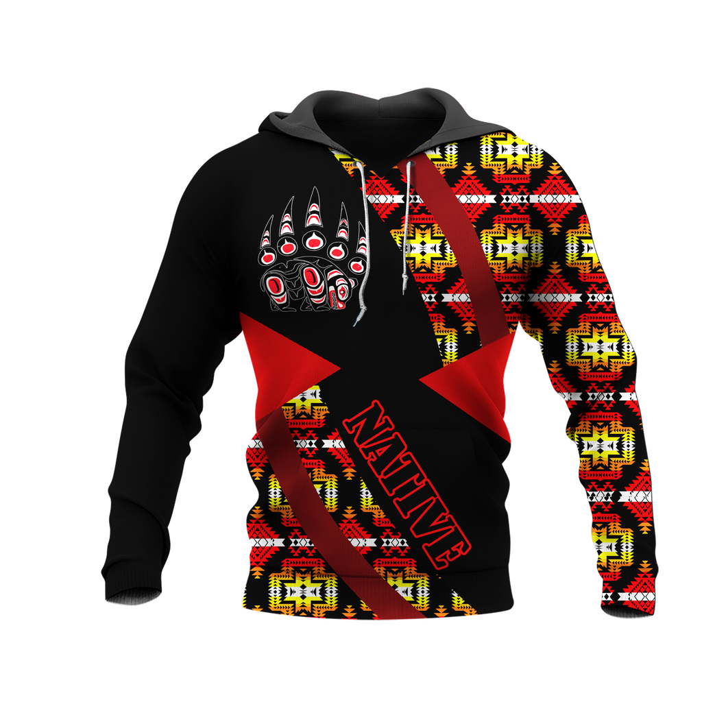 HD0012567 Pattern Native American  Pride 3D Hoodie